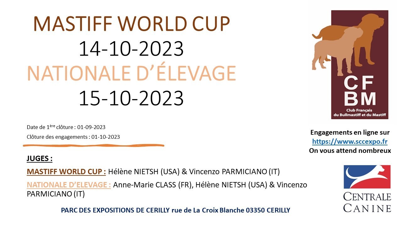 WORLD CUP MASTIFF et NE 2023